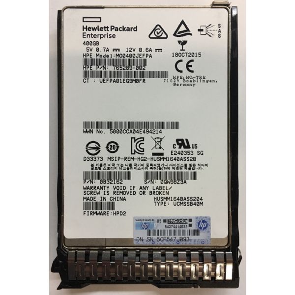 HPE 400GB solid state drive (765289-002-RFB)