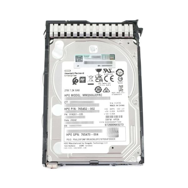 HPE 2TB SAS 12G Midline 7.2K Harde Schijf (765470-004-RFB)