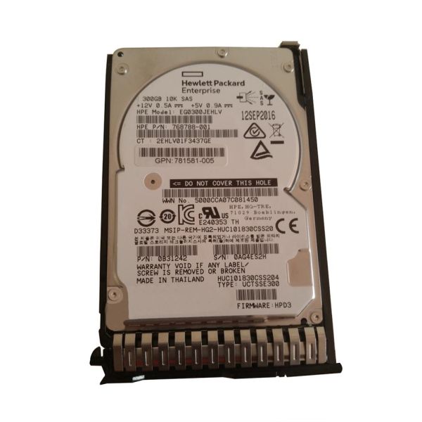HPE 300GB hot-plug SAS hard (781581-005-RFB)