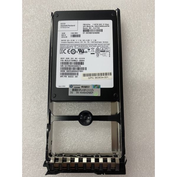HP DRV 7.68TB SSD SAS SFF XCSM (863459-001-RFB)