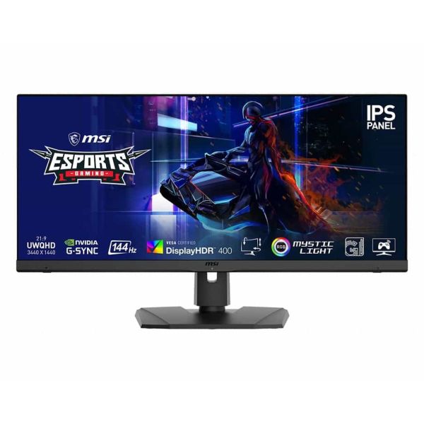 MSI Optix MPG341QR 86,4 cm (34") 3440 x 1440 Pixels UltraWide Quad HD LCD Zwart (OPTIX MPG341QR)