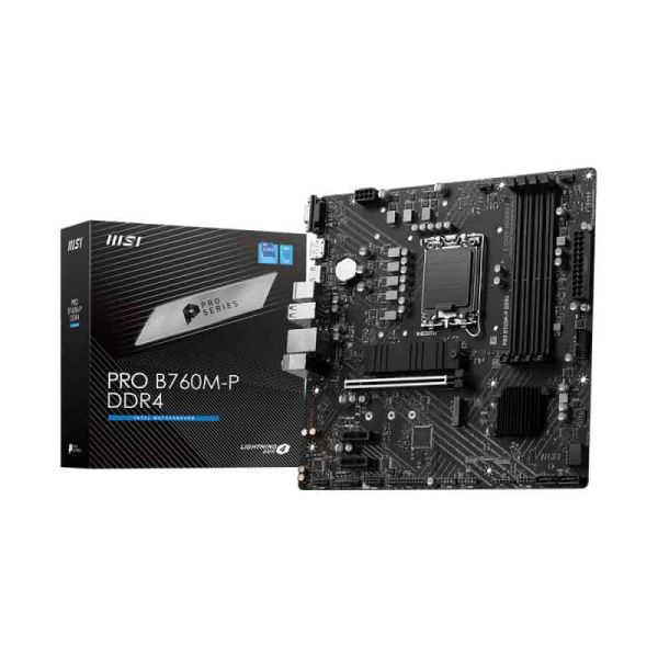 MSI PRO B760M-P DDR4 Intel B760 LGA 1700 micro ATX (PRO B760M-P) MSI PRO B760M-P DDR4 Intel B760 LGA 1700 micro ATX (PRO B760M-P)