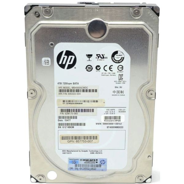 HP 4TB 3G SATA 7.2K RPM LFF (MB4000ECWCU-RFB)