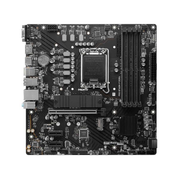 MSI PRO B760M-P DDR4 moederbord Intel B760 LGA 1700 micro ATX (PRO B760M-P DDR4) MSI PRO B760M-P DDR4 moederbord Intel B760 LGA 1700 micro ATX (PRO B760M-P DDR4)