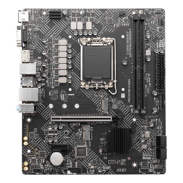 MSI PRO H610M-G DDR4 moederbord Intel H610 LGA 1700 micro ATX (PRO H610M-G DDR4)