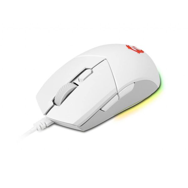 MSI CLUTCH GM11 WHITE muis Gamen Ambidextrous USB Type-A Optisch 5000 DPI (S12-0401950-CLA)