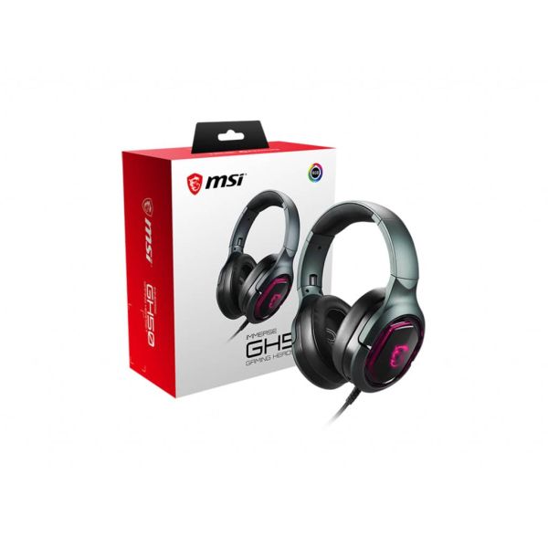 MSI Immerse GH50 Headset Bedraad Hoofdband Gamen Zwart (S37-0400020-SV1)