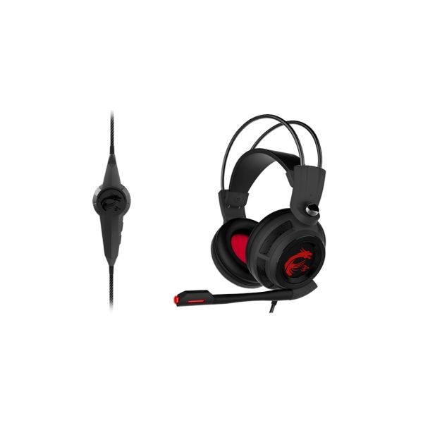 MSI DS502 Headset Bedraad Hoofdband Gamen Zwart, Rood (S37-2100911-SV1)