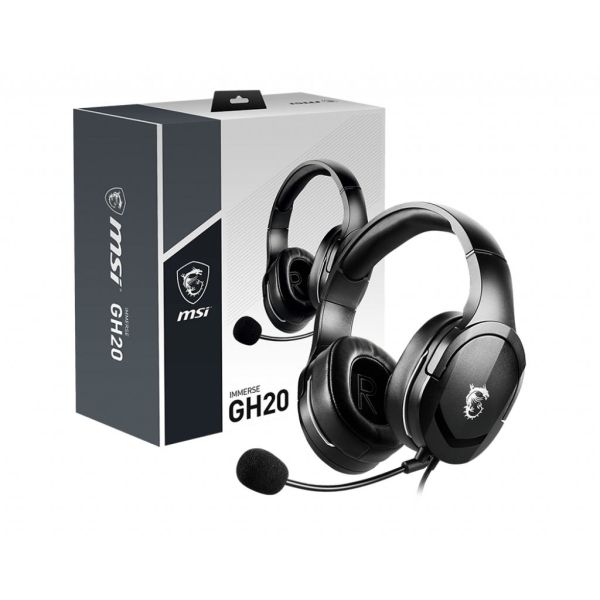 MSI Immerse GH20 Headset Bedraad Hoofdband Gamen Zwart (S37-2101030-SV1)