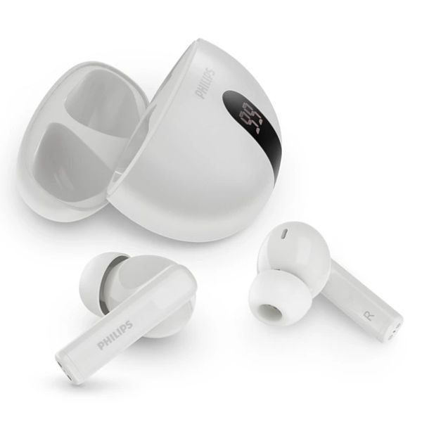 Philips TAT2520WT/00 hoofdtelefoon/headset Draadloos In-ear Oproepen/muziek Bluetooth Wit (TAT2520WT/00)