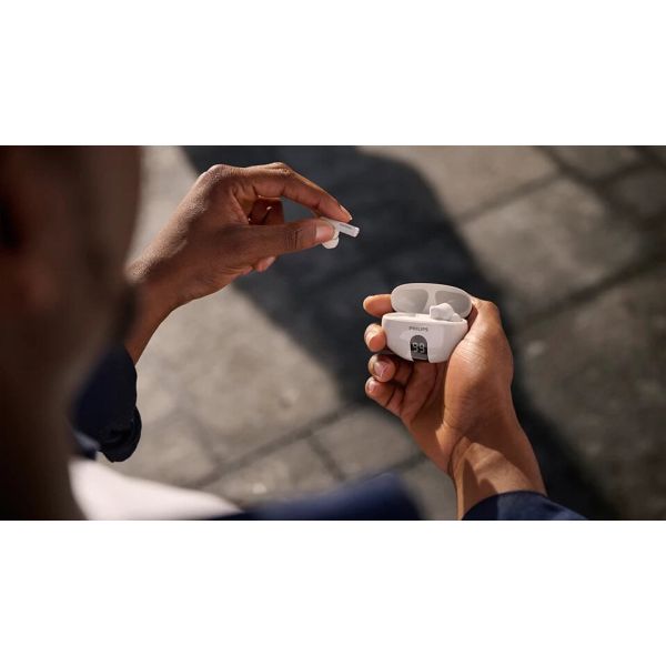 Philips TAT2520WT/00 hoofdtelefoon/headset Draadloos In-ear Oproepen/muziek Bluetooth Wit (TAT2520WT/00)