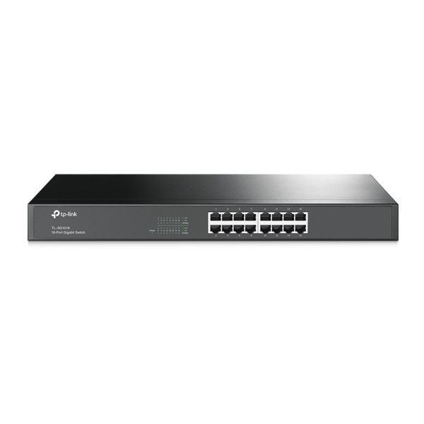 TP-Link TL-SG1016 Unmanaged Gigabit Ethernet (10/100/1000) 1U Zwart (SG1016)