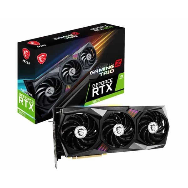 MSI RTX 3070 GAMING Z TRIO 8G LHR videokaart NVIDIA GeForce RTX 3070 8 GB GDDR6 (V390-264R) MSI RTX 3070 GAMING Z TRIO 8G LHR videokaart NVIDIA GeForce RTX 3070 8 GB GDDR6 (V390-264R)