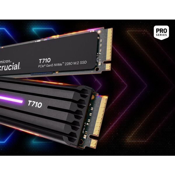 Crucial CT1000T710SSD5 T710 1TB M2 SSD 14900MBs Read 13700MBs Write (CT1000T710SSD5)