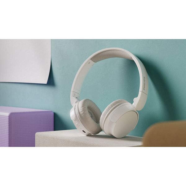 Philips TAH3209WT/00 hoofdtelefoon/headset Draadloos Hoofdband Oproepen/muziek Bluetooth Wit (TAH3209WT/00)