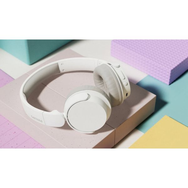 Philips TAH3209WT/00 hoofdtelefoon/headset Draadloos Hoofdband Oproepen/muziek Bluetooth Wit (TAH3209WT/00)