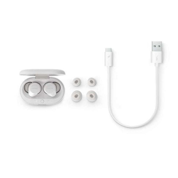 Philips TAT1209WT/00 hoofdtelefoon/headset True Wireless Stereo (TWS) In-ear Oproepen/muziek Bluetooth Wit (TAT1209WT/00)