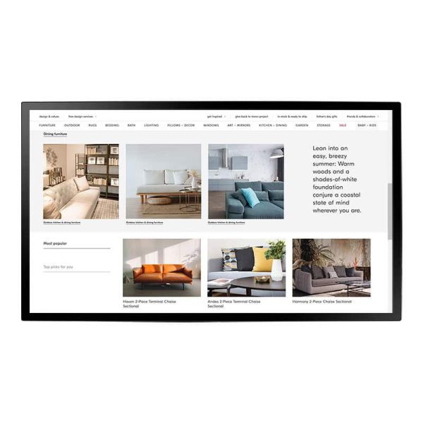 AG Neovo TX-4302 Digitale signage flatscreen 109,2 cm (43") LCD 400 cd/m² Full HD Zwart Touchscreen Windows 10 24/7 (TX432011M0000)