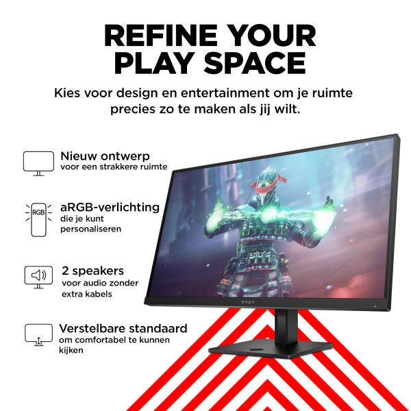 OMEN by HP 27 inch UHD 144 Hz gamingmonitor - OMEN 27k (780G8E9) OMEN by HP 27 inch UHD 144 Hz gamingmonitor - OMEN 27k (780G8E9)
