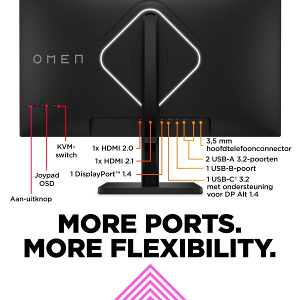 OMEN by HP 27 inch UHD 144 Hz gamingmonitor - OMEN 27k (780G8E9) OMEN by HP 27 inch UHD 144 Hz gamingmonitor - OMEN 27k (780G8E9)