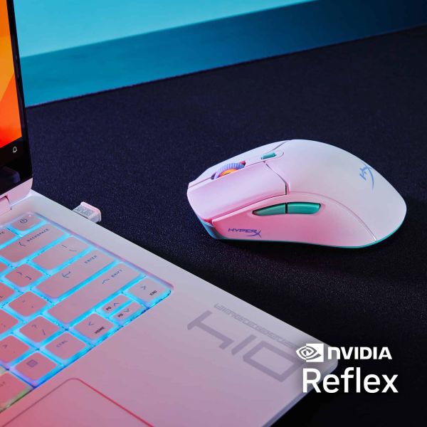 HyperX Pulsefire Haste 2 Core Wls - gaming muis (wit/grn/prs) (8R2E7AA) HyperX Pulsefire Haste 2 Core Wls - gaming muis (wit/grn/prs) (8R2E7AA)