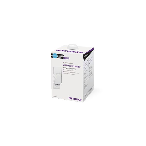 NETGEAR EX6250 Netwerkrepeater Wit 10, 100, 1000 Mbit/s (EX6250-100PES)