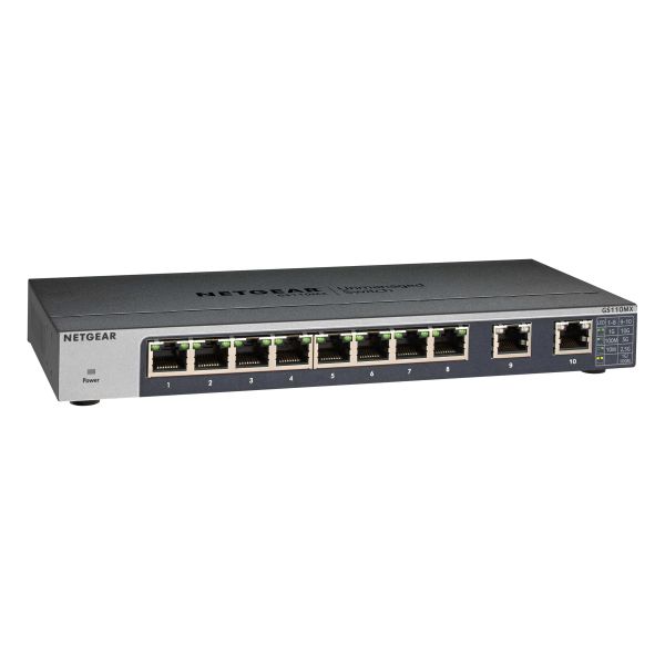NETGEAR GS110MX Unmanaged 10G Ethernet (100/1000/10000) Zwart (GS110MX-100PES)