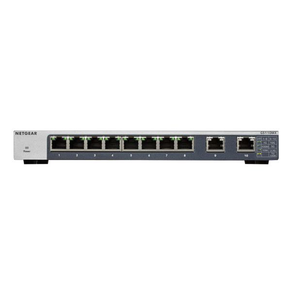 NETGEAR GS110MX Unmanaged 10G Ethernet (100/1000/10000) Zwart (GS110MX-100PES)