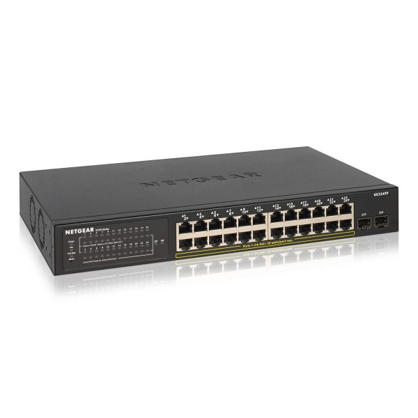 NETGEAR GS324TP Managed L2/L3/L4 Gigabit Ethernet (10/100/1000) Power over Ethernet (PoE) Zwart (GS324TP-100EUS)