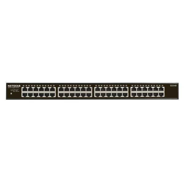 NETGEAR GS348 Unmanaged Gigabit Ethernet (10/100/1000) 1U Zwart (GS348-100EUS)