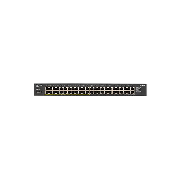 NETGEAR GS348PP Unmanaged Gigabit Ethernet (10/100/1000) Power over Ethernet (PoE) Zwart (GS348PP-100EUS)