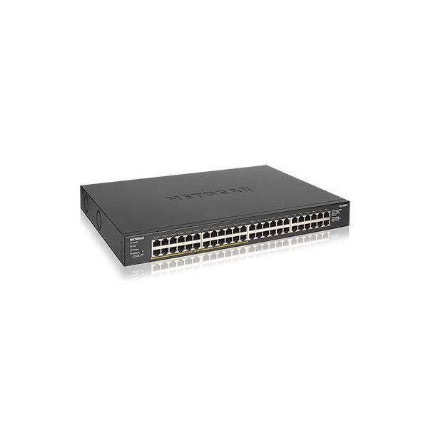 NETGEAR GS348PP Unmanaged Gigabit Ethernet (10/100/1000) Power over Ethernet (PoE) Zwart (GS348PP-100EUS)