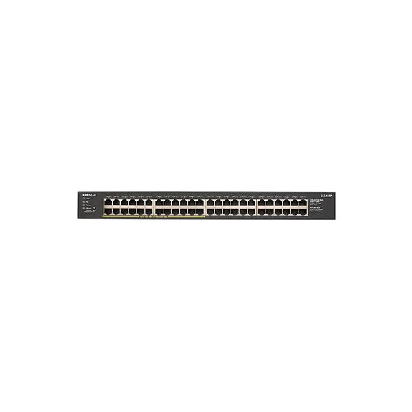NETGEAR GS348PP Unmanaged Gigabit Ethernet (10/100/1000) Power over Ethernet (PoE) Zwart (GS348PP-100EUS)