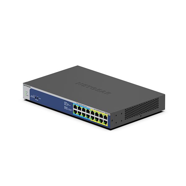 NETGEAR GS516UP Unmanaged Gigabit Ethernet (10/100/1000) Power over Ethernet (PoE) Grijs (GS516UP-100EUS)