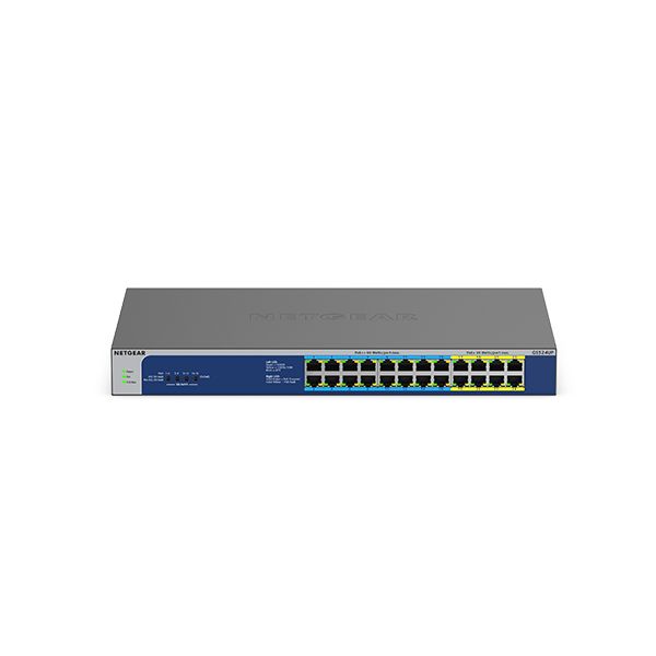 NETGEAR GS524UP Unmanaged Gigabit Ethernet (10/100/1000) Power over Ethernet (PoE) Grijs (GS524UP-100EUS) NETGEAR GS524UP Unmanaged Gigabit Ethernet (10/100/1000) Power over Ethernet (PoE) Grijs (GS524UP-100EUS)
