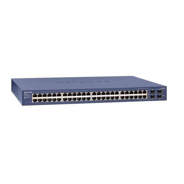NETGEAR ProSAFE Smart Switch - GS748T - 48 Poorten (GS748T-500EUS) NETGEAR ProSAFE Smart Switch - GS748T - 48 Poorten (GS748T-500EUS)