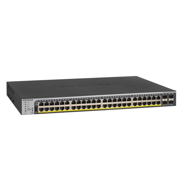NETGEAR GS752TPP Managed L2/L3/L4 Gigabit Ethernet (10/100/1000) Power over Ethernet (PoE) 1U Zwart (GS752TPP-100EUS) NETGEAR GS752TPP Managed L2/L3/L4 Gigabit Ethernet (10/100/1000) Power over Ethernet (PoE) 1U Zwart (GS752TPP-100EUS)