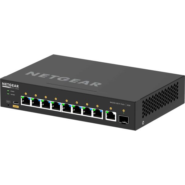 NETGEAR GSM4210PD-100EUS netwerk-switch Managed L2/L3 Gigabit Ethernet (10/100/1000) Power over Ethernet (PoE) Zwart (GSM4210PD-100EUS)