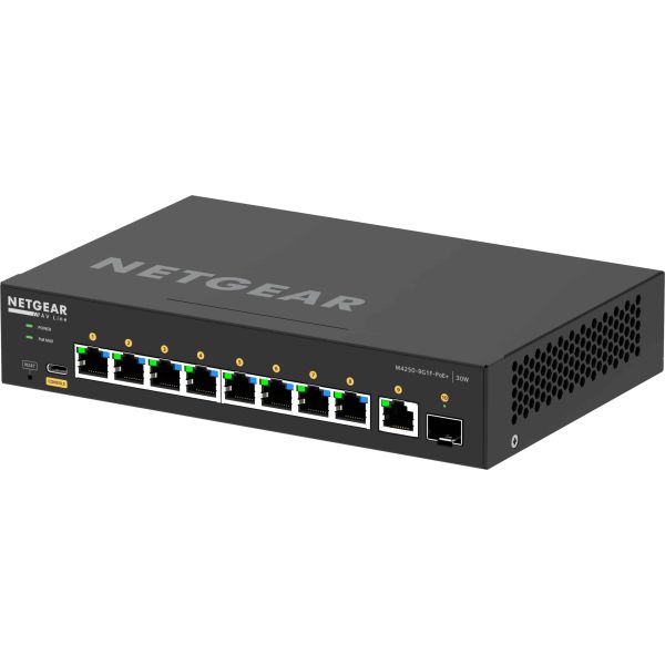 NETGEAR GSM4210PD-100EUS netwerk-switch Managed L2/L3 Gigabit Ethernet (10/100/1000) Power over Ethernet (PoE) Zwart (GSM4210PD-100EUS)