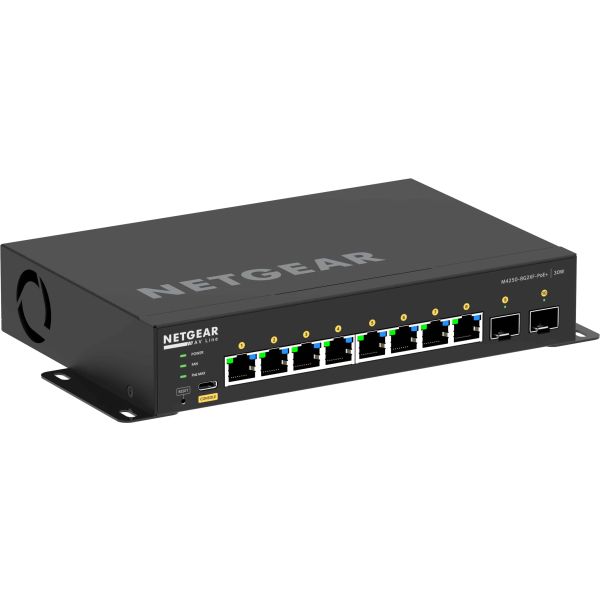 NETGEAR GSM4210PX-100EUS netwerk-switch Managed L2/L3 Gigabit Ethernet (10/100/1000) Power over Ethernet (PoE) Zwart (GSM4210PX-100EUS)