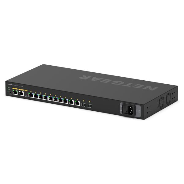 NETGEAR M4250-10G2F Managed L2/L3 Gigabit Ethernet (10/100/1000) Power over Ethernet (PoE) 1U Zwart (GSM4212P-100EUS)