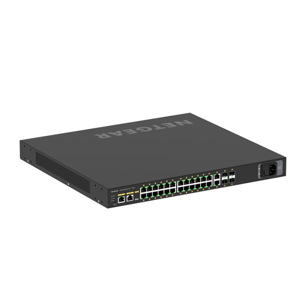 NETGEAR M4250-26G4XF-PoE+ Managed L2/L3 Gigabit Ethernet (10/100/1000) Power over Ethernet (PoE) 1U Zwart (GSM4230PX-100EUS)