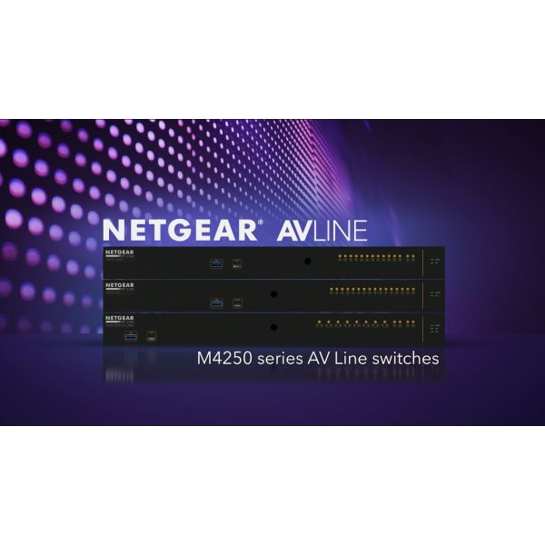 NETGEAR GSM4230PX Managed L2/L3 Gigabit Ethernet (10/100/1000) Power over Ethernet (PoE) 1U Zwart (GSM4230PX-100EUS)