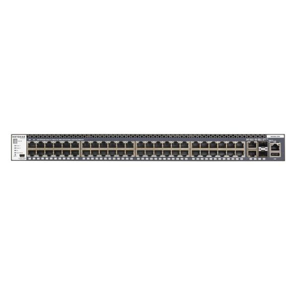 NETGEAR ProSAFE Managed Switch - GSM4352S - 48 Gigabit Ethernet poorten 10/100/1000 Mbps + 2 x SFP+ & 2 x 10GBASE-T poorten (GSM4352S-100NES) NETGEAR ProSAFE Managed Switch - GSM4352S - 48 Gigabit Ethernet poorten 10/100/1000 Mbps + 2 x SFP+ & 2 x 10GBASE-T poorten (GSM4352S-100NES)