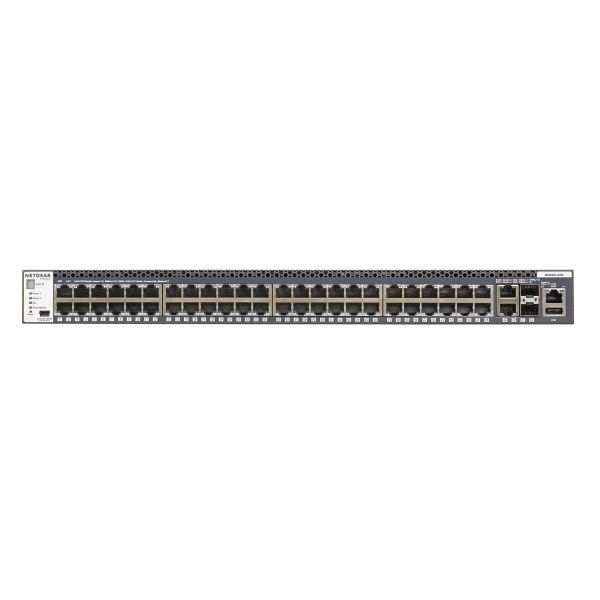NETGEAR ProSAFE Managed Switch - GSM4352S - 48 Gigabit Ethernet poorten 10/100/1000 Mbps + 2 x SFP+ & 2 x 10GBASE-T poorten (GSM4352S-100NES)