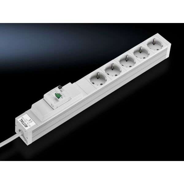 Rittal Steckdosenleiste 48,3cm 5fach mit FI-Schalter 16A (7240280)