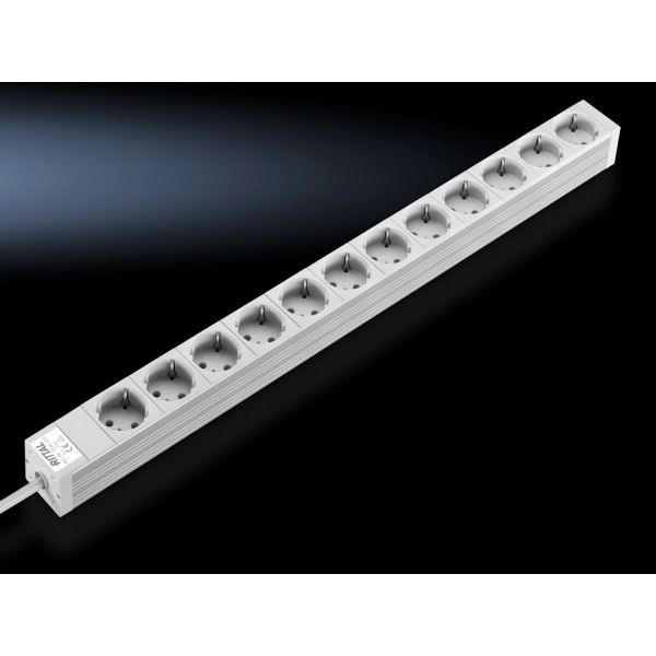 Rittal Steckdosenleiste 48,3cm 12fach ohne Schalter 230V/16A (7240310)