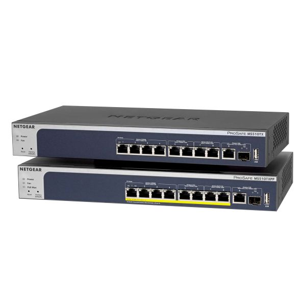 NETGEAR MS510TXPP Managed L2/L3/L4 10G Ethernet (100/1000/10000) Power over Ethernet (PoE) Grijs (MS510TXPP-100EUS)