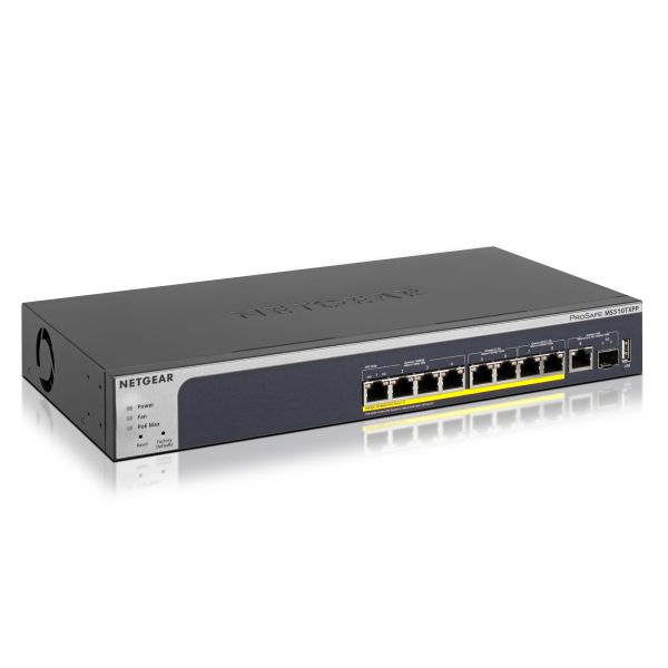 NETGEAR MS510TXPP Managed L2/L3/L4 10G Ethernet (100/1000/10000) Power over Ethernet (PoE) Grijs (MS510TXPP-100EUS)