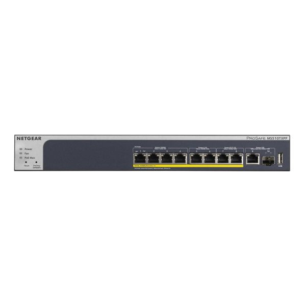 NETGEAR MS510TXPP Managed L2/L3/L4 10G Ethernet (100/1000/10000) Power over Ethernet (PoE) Grijs (MS510TXPP-100EUS) NETGEAR MS510TXPP Managed L2/L3/L4 10G Ethernet (100/1000/10000) Power over Ethernet (PoE) Grijs (MS510TXPP-100EUS)